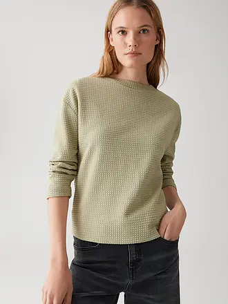OPUS | Langarmshirt GELIX | hellgrün